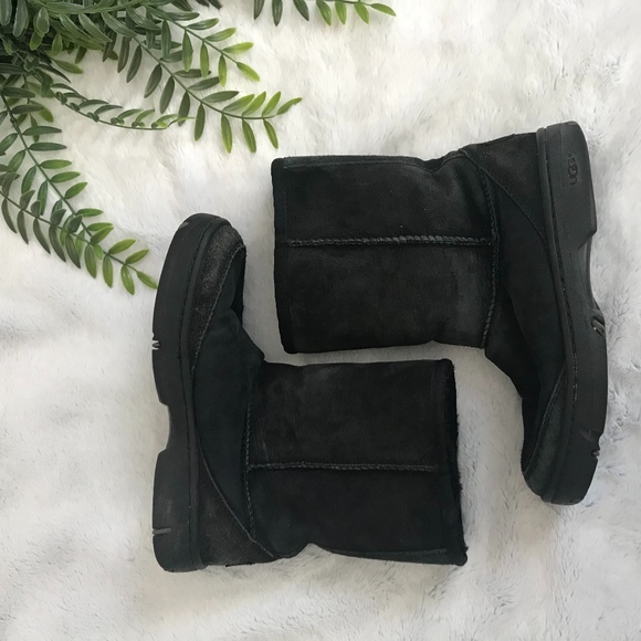 UGG Shoes - UGG Black Classic Short II Boot Size 6